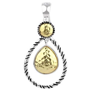 Wearable Art 2-Tone Teardrop 2.5 In. Magnetic Enhancer