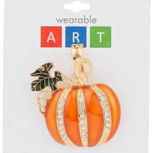 Wearable Art Enchanted Pumpkin Charm