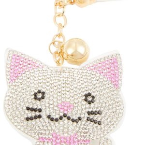 Pink Ear Cat Bag Charm