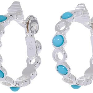 Napier 26.5 mm Link Hoop Earrings