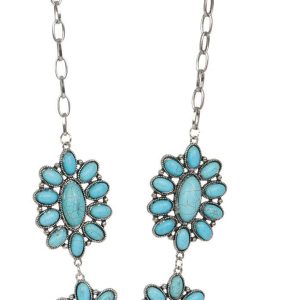 Bay Studio 2 Pc Turquoise Necklace and Earrings Set