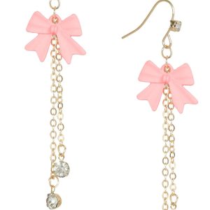 Bay Studio Chain Drop Bow Earrings