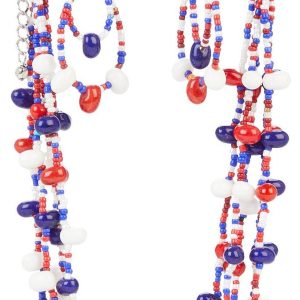 Bay Studio Multi Row Necklace and Earring Set