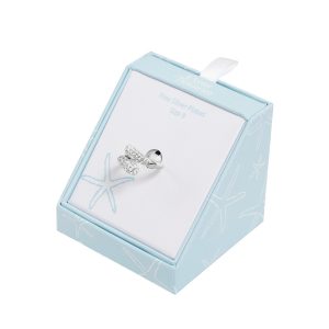 Ocean Treasures Crystal-Embellished Twist Ring