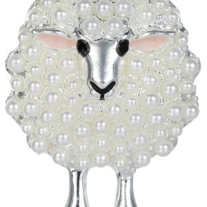 Napier Boxed Into Summer Sheep Pin Brooch