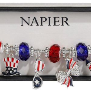Napier Patriotic Charm Bracelet