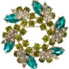 Napier Boxed Wreath Pin Brooch