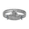 1928 Jewelry Cat In A Basket Slip On Bracelet