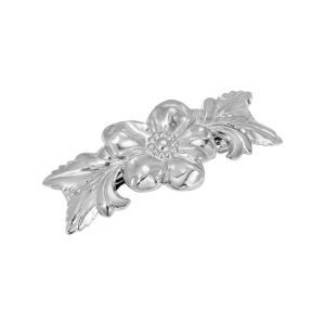1928 Jewelry Silver Tone Flower Hair Barrette