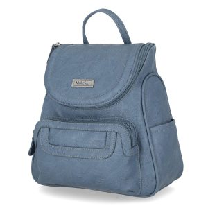 MultiSac Denim Stitched Floral Major Backpack