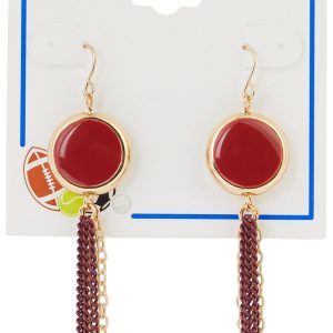 FSU Seminoles Tassel Drop Earrings by Dauplaise Jewelry