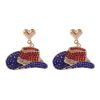 Americana Cowboy Hat Earrings