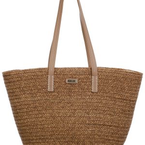 Sun N' Sand Straw Shoulder Beach Tote Bag