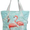 Guy Harvey Flamingo Palm Shoulder Bag Beach Tote