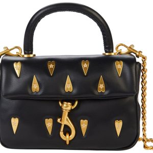 Rebecca Minkoff Heart Stud Edie Top Handle Crossbody Bag