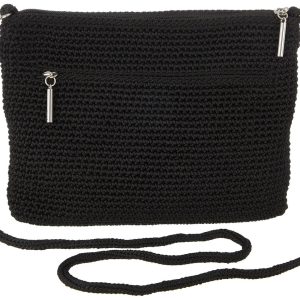 THE SAK Lumi Solid Crochet Crossbody Handbag