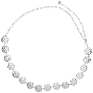 Olivia & Kate Silver Disc Chain Belt
