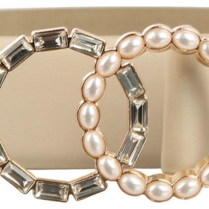 Vince Camuto Womens Faux Leather Belt