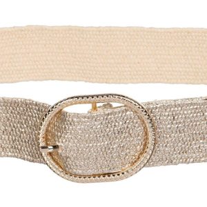 Nine West Womens Gold Belt