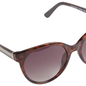 Nine West Womens Tortoiseshell Round Sunglasses