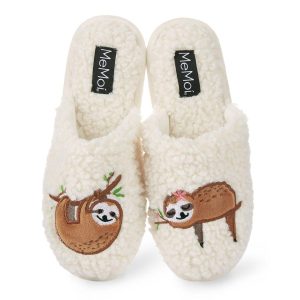 Womens Lazy Daze Sloth Hard Bottom Slippers