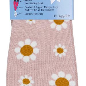 Skinergy Womens Daisy Print Compression Socks