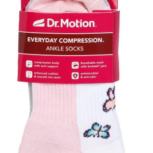 Dr Motion Womens Compression Ankle Socks