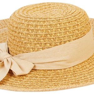 Nine West Womens Braided Floppy Sun Hat