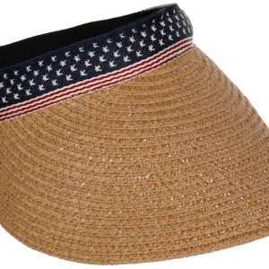 Madd Hatter Womens Braded Americana Visor
