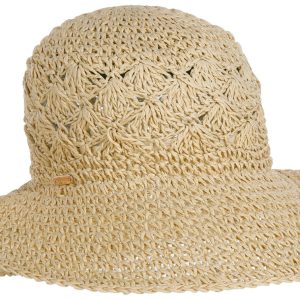 Anne Klein Womens Open Weave Cloche Hat