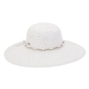Sun N' Sand Womens 4.5 Inch Floppy Brim Straw Hat