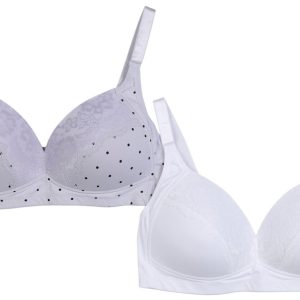 Gloria Vanderbilt 2 pk Full Figure Micro Lace Bras
