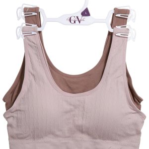 Gloria Vanderbilt 2 pk Seamless Ribbed Bras