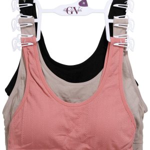 Gloria Vanderbilt 3 pk Full Coverage Seamless Comfort Bras