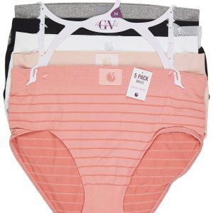 Gloria Vanderbilt Plus 5 Pk Seamless Brief Panties