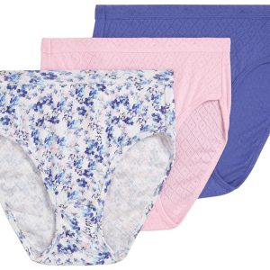 Jockey 3 Pk Holiday Elance Breathe French Cut Panties