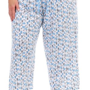 Hue Plus Margarita Print Drawstring Sleep Capris