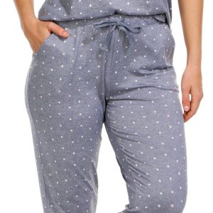 Jaclyn Womens 2 Pc Polka Dot Print Sleepwear Set