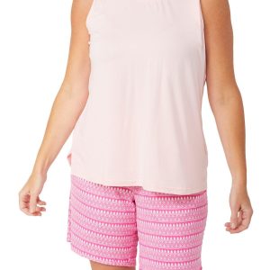 Muk Luks Womens 2 Pc Pajama Shorts Set