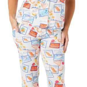 89th & Madison Women's 2 Pc Travel Stamp Sleepwear Set
