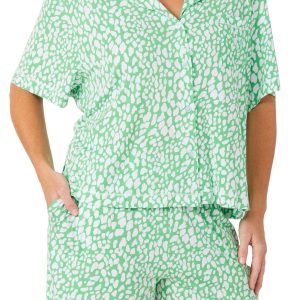 Sanctuary Womens Print 2 pc Pajama Set