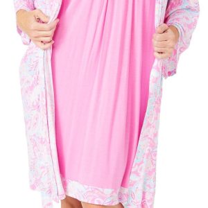 Ellen Tracy Womens 2 Pc Robe and Chemise Set