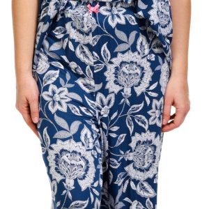 Ellen Tracy Womens 2 Pc Floral Pajama Pants Set
