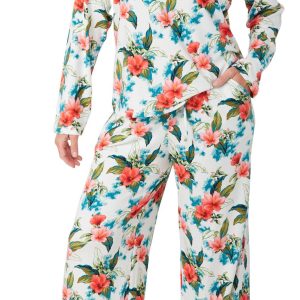 Tommy Bahama Womens 2 pc Print Pajama Set
