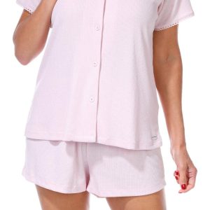 Tahari Women's 2 Pc Ribbed Sleepwear Set