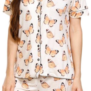 Honeydew Womens 2 Pc Serene Butterfly Sleep Shorts Set