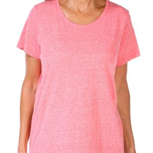 Hue Womens Solid Short Sleeve Scoop Neck Sleep Tee