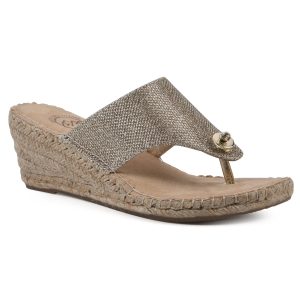 White Mountain Womens Beachball Wedge Sandals