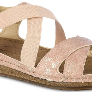 Flexus Womens Strappy Sling Footbed Casual Sandals