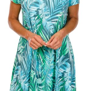 Harlow & Rose Womens Short Sleeve Swing Dress